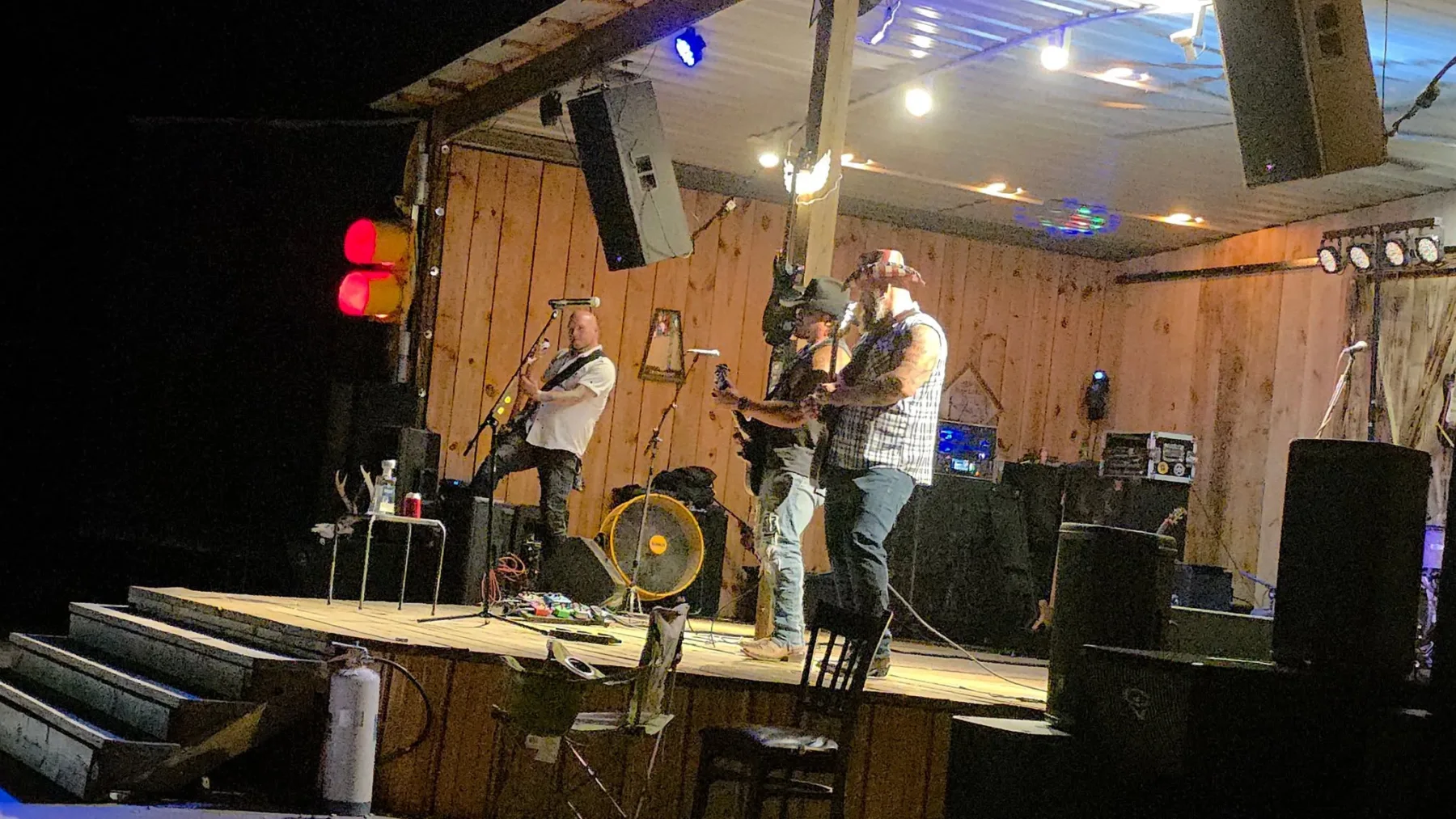 Band performing at the Sarge benefit event